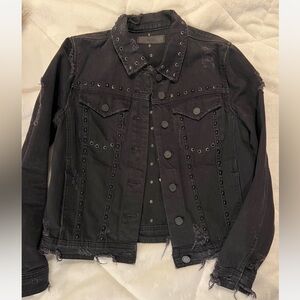 Blank NYC Black Studded Jean Jacket
